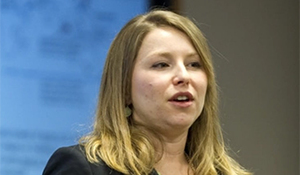 Photo of briefing speaker