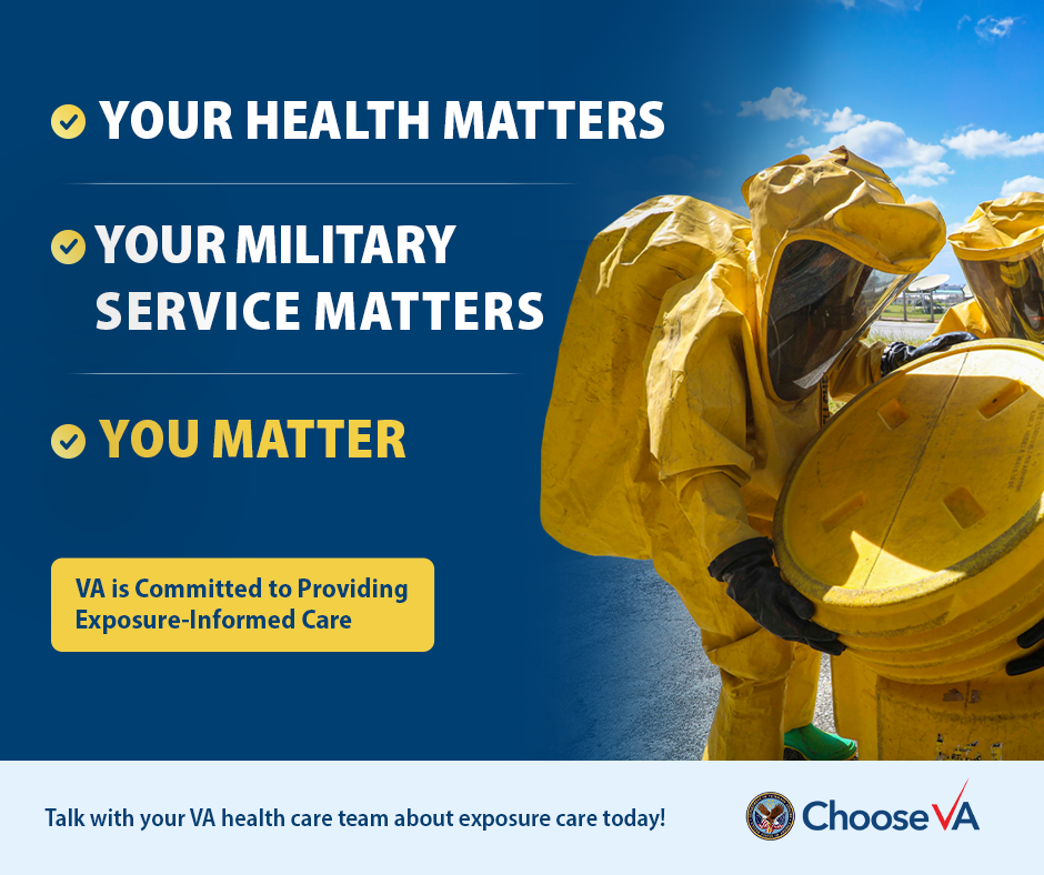 Your health matters. Your military service matters. You matter.